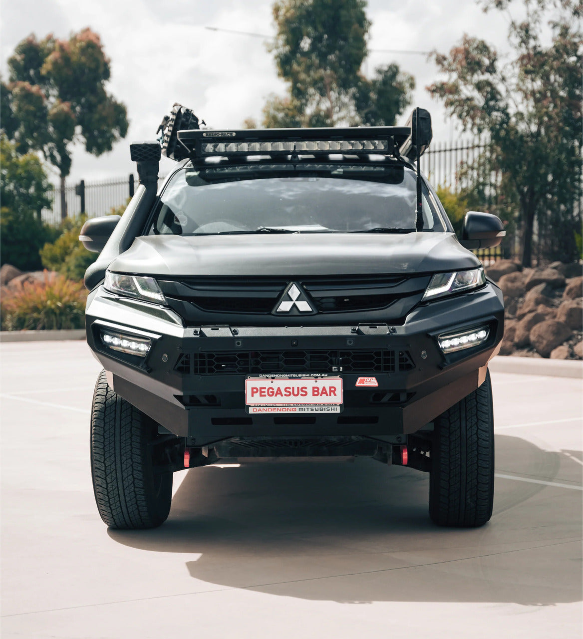 Pegasus 909-01 Premium Aluminium Winch Bar for Mitsubishi Triton MR 2019-2024