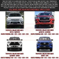 Toyota Hilux N80 MK3-MK4 5/2020-On Ambush Triple Hoop Bullbar