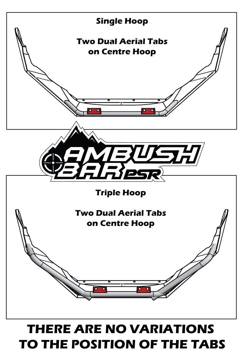 Mazda BT-50 TF 2021-2024 Ambush Triple Hoop Bullbar