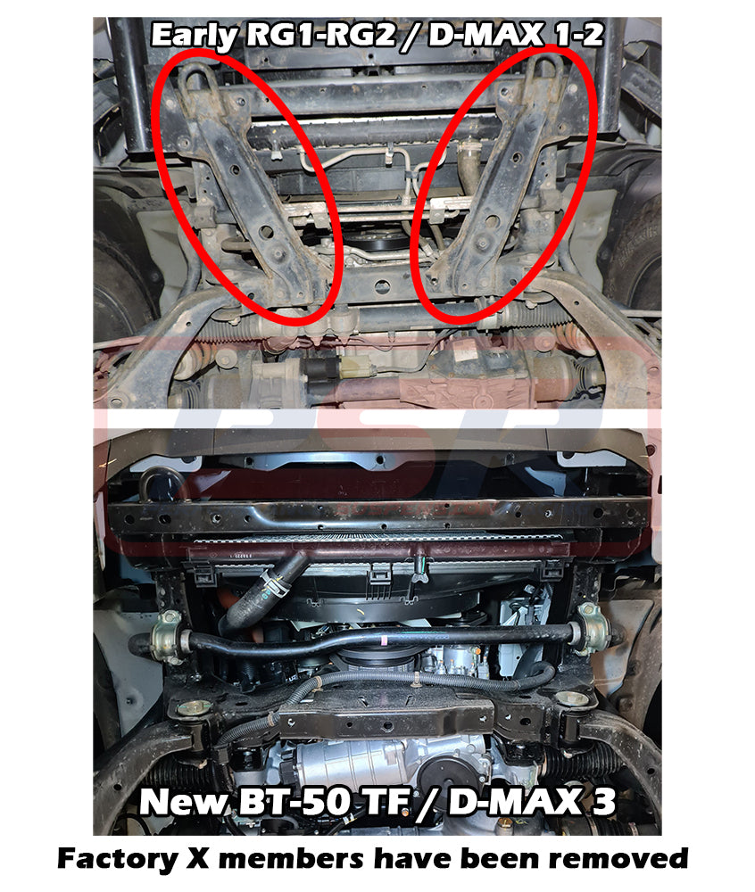 Mazda BT-50 TF 2021-2024 Ambush Triple Hoop Bullbar