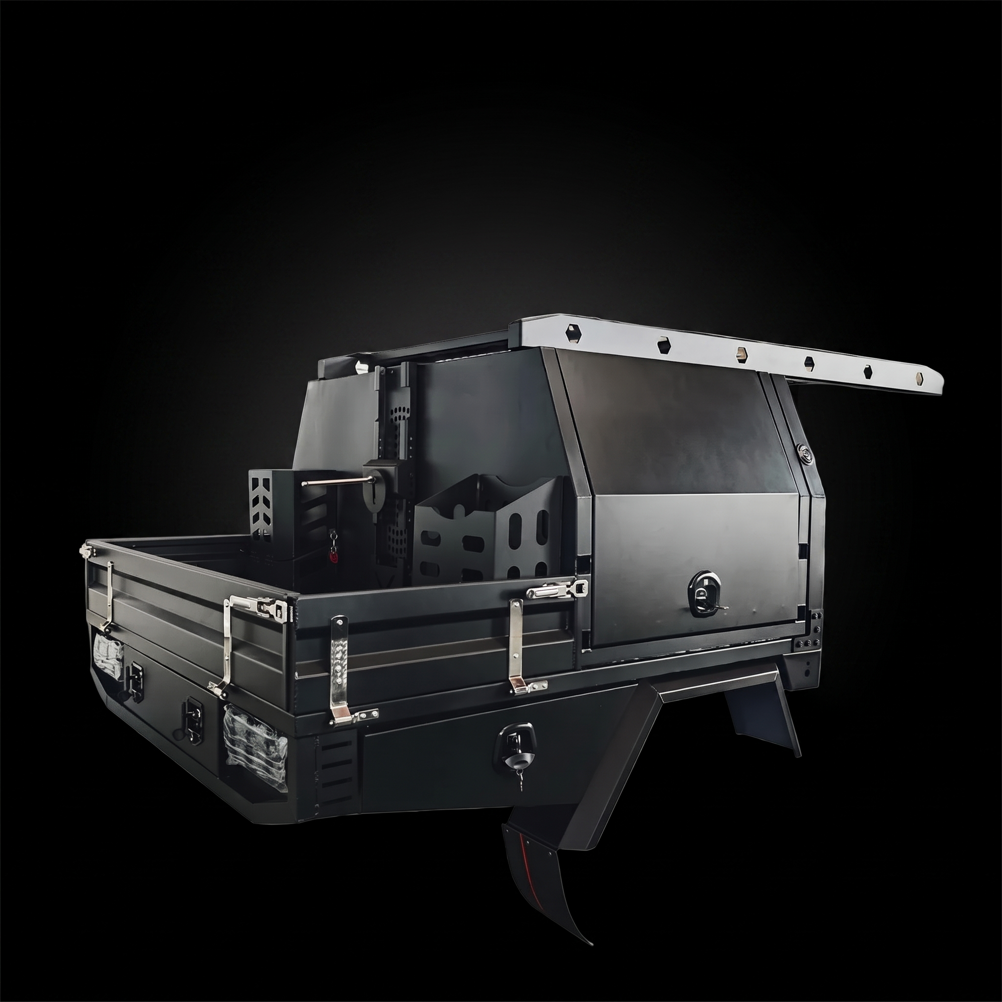TRAY, CANOPY & ROOF RACK. FULLY LOADED.