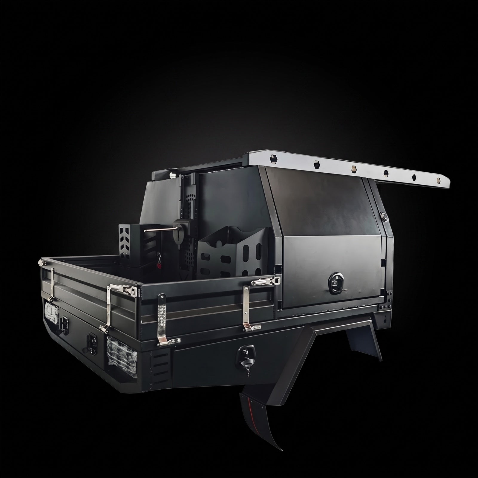 SP tray and canopy, closed